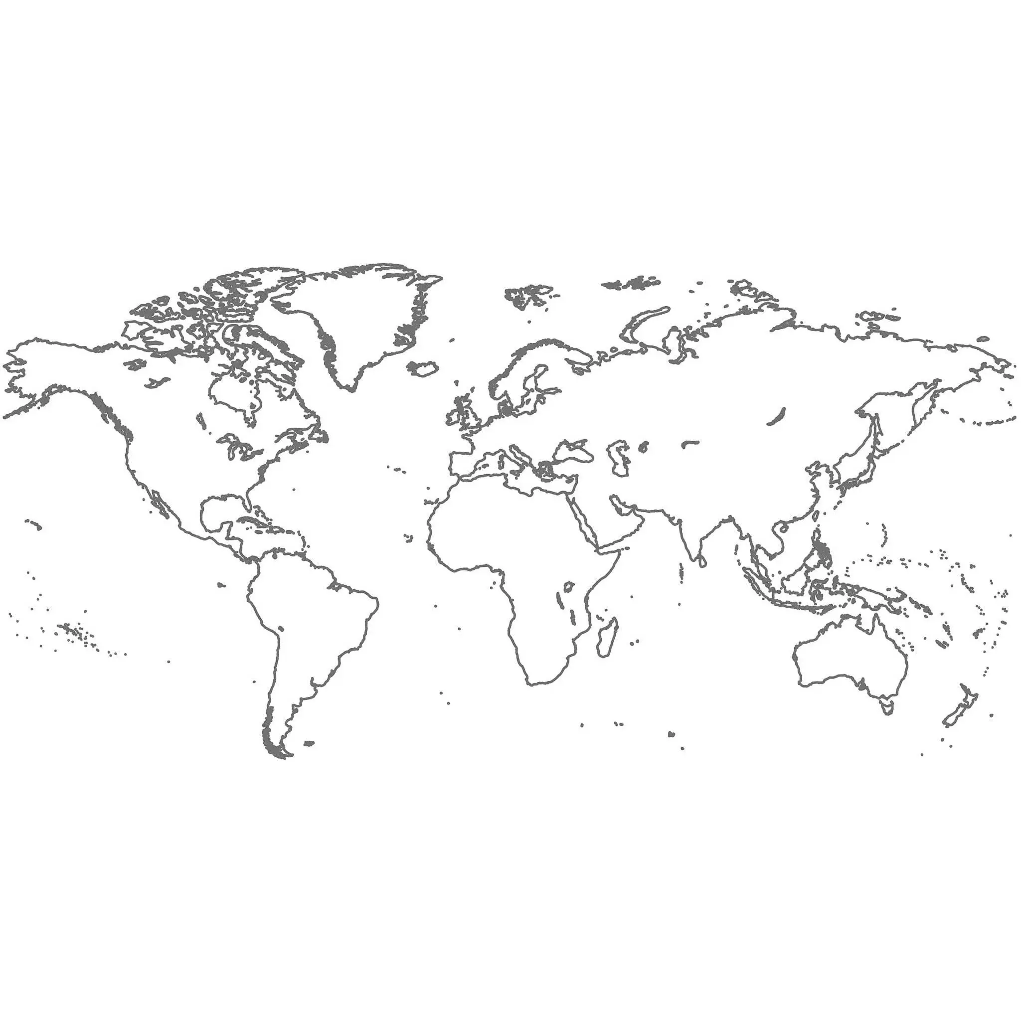 Continents Wall Mural
