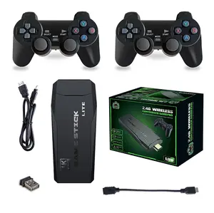 M8 Nostalgic Retro HDMI HD Home Arcade Game with 2.4G Wireless Controllers for Two Players, a Household Game Console