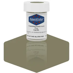 AmeriColor, Taupe, 3 Grams, Powdered Food Color