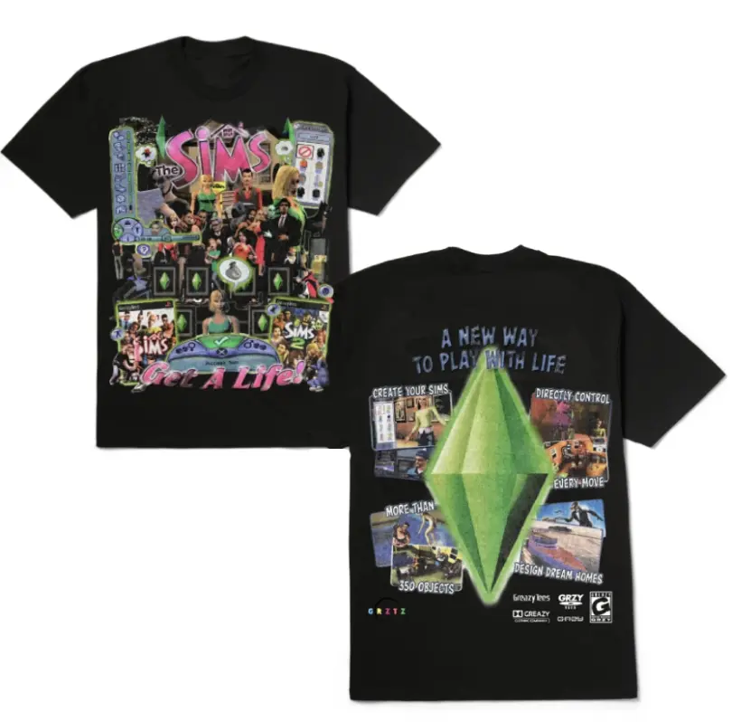 The Sims Get A Life 2-Sided Graphic Tee - A New Way to Play with