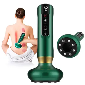 Body Gua Sha Scraping Massager, Cupping Kit for Massage Therapy, Cellulite Massager with 12 Suction Modes, Rechargeable & Cordless