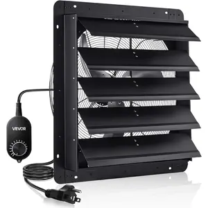 VEVOR 18'' Exhaust Fan, Wall Mounted Attic Fan with Variable Speed controller, 2200 CFM, Automatic Shutter, Ventilation and Cooling, BlackVEVOR Super Brand Day