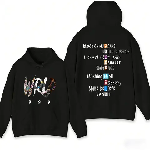 Men's 999 Music Cotton Graphic Hoodie - 100% Cotton Loose Fit Crew Neck Long Sleeve Streetwear Pullover, Breathable Limited Drop Vibe Sweatshirt with Viral Tracklist Vibes, Everyday Menswear Top