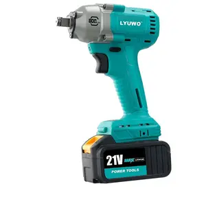 LYUWO 80N.M Electric Wrench, Car Maintenance Scaffolding Multi-purpose Rechargeable Impact Electric Wrench