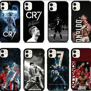 CR7 CRISTIANO RONALDO Phone Case Cover Compatible with iPhone 11, 12, 13, 14, 15, 16,17 & more, screen protector Plastic Rubber Shockproof black background