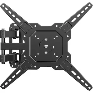 TV Wall Mount Full Motion for 26" to 60" TVs and Flat Panels, TV Motion Bracket Swivel Tilt Extension Rotation Max VESA 400x400mm up to 77lbs, Black