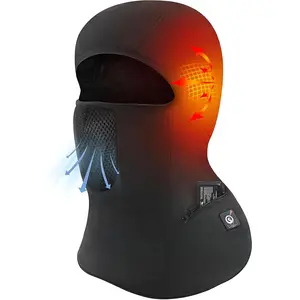 Heated Balaclava for Men & Women,Electric Heated Ski Mask with Anti-Freeze  for  Riding