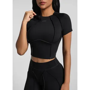 Contour Stitch Crop Top | Catline Collection | Womenswear