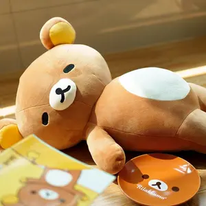 Very Soft Rilakkuma Plush Toy Cartoon Lazy Bear Plushies Stuffed Anime Cute Japanese Style Bear Doll Cuddly Pillow Gifts Girl