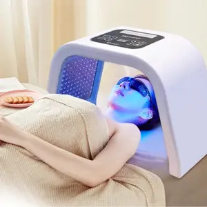 Us Plug 7 Color LED Light Therapy Device, Facial Beauty Skincare 7-In-1 Home Equipment, Professional Spa LED Mask