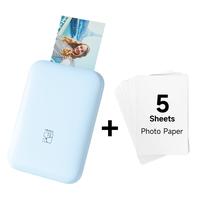 Blue + 5 Sheets Photo Paper