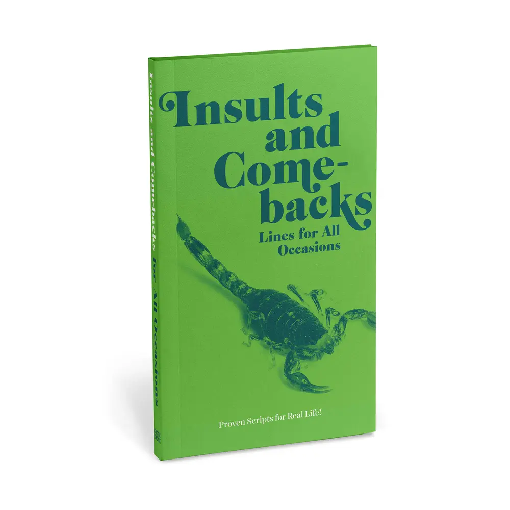 USED Book - Insults & Comebacks Lines for All Occasions: Paperback Edition by Knock Knock (Paperback) - english