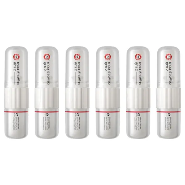 Siang Pure Aromatherapy Nasal Inhaler (6-Pack) - Cooling Menthol, Peppermint, Eucalyptus Oils - Natural Aid for Nasal Congestion, Sinus Relief