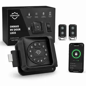 ONNAIS RV Smart Door Lock, Keyless Entry Door Lock Replacement for Camper, Travel Trailer & Motorhome, 4-in-1 App Keypad Remote Keys