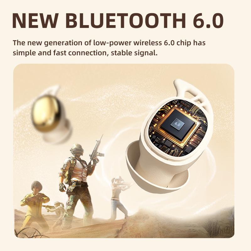 S13 Vibration massage Bluetooth headphones, equipped with a vibration earphone case, can provide relaxation and massage. a compact and small earphone design, making it suitable for use during leisure sleep without any stress.