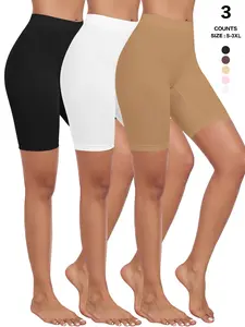 Slip Shorts for Under Dresses Women Shapewear Anti Chafing Seamless Elastic Underwear Boyshorts Panties Under Shorts