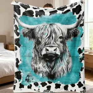 Cow Blankets for Adults 50in x 60in, Soft Throw Blankets for Women Men, Warm Gifts for Men, Cozy Gifts for Adults