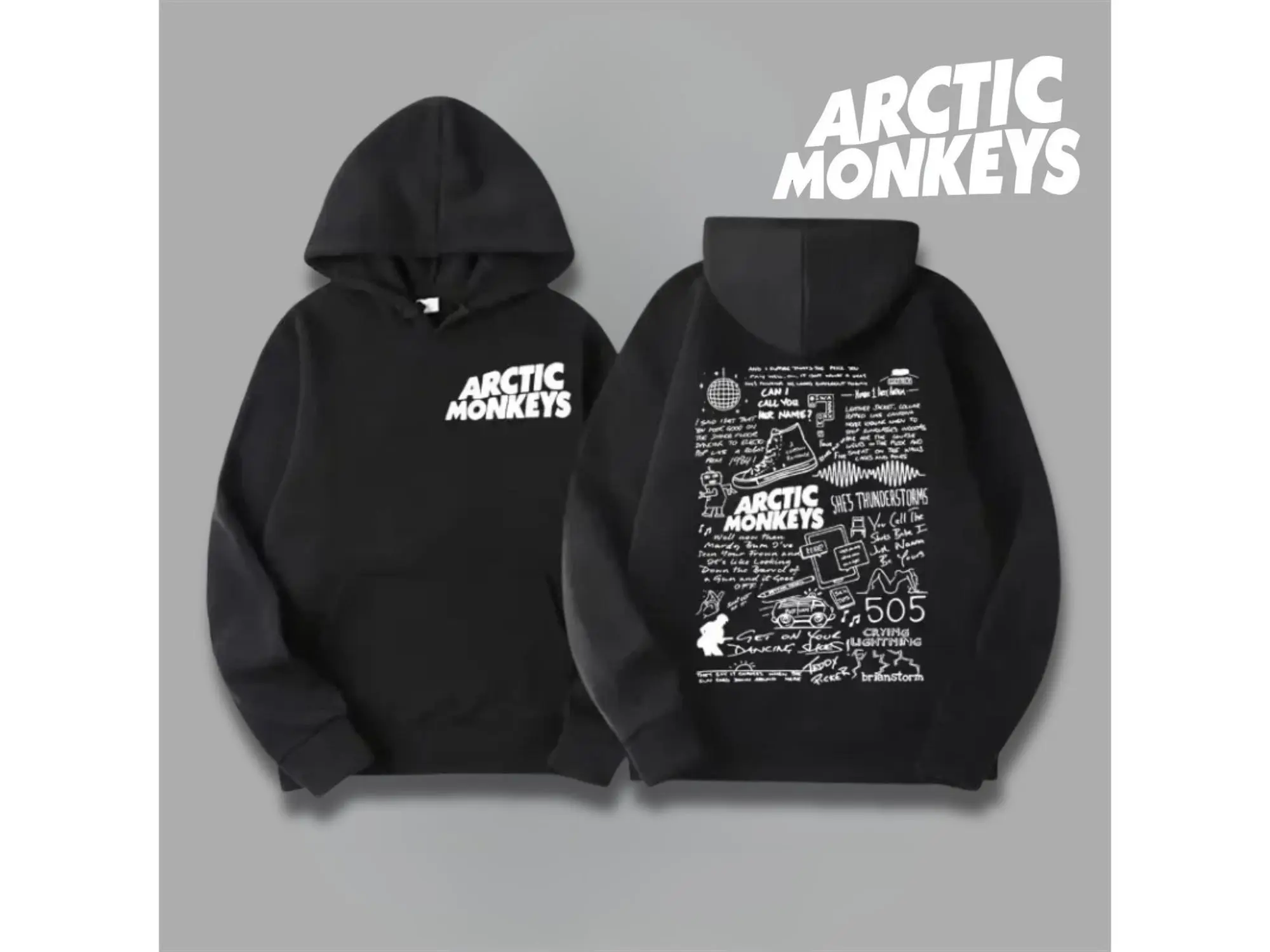 Monkey Hoodie, Music Album Unisex Sweater, Hip-Hop Streetwear Graphic Hoodie, Vintage Style Hooded Jacket, Music Lover Gift