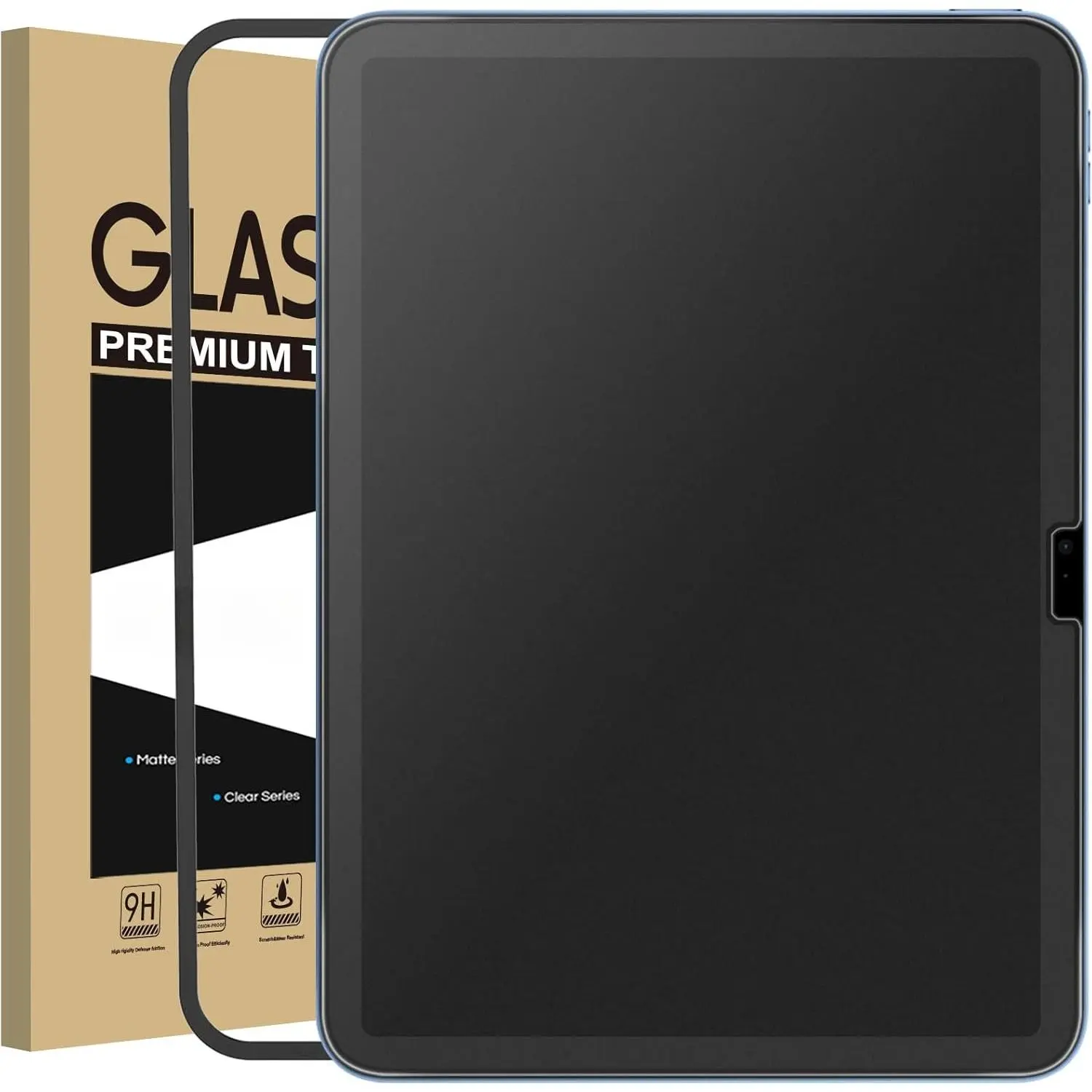 Matte Glass Screen Protector for iPad 11-inch A16 2025 (11th Generation) / iPad 10th Generation 10.9-inch 2022 Anti-Glare & Anti-Fingerprint Tempered Glass (Not ) with Alignment Frame