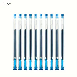 Blue Mini Pen Set, Large Capacity Ink, High Quality Plastic, Full Needle Tube, Neutral Pen, Signature Student Exam Use, Carbon 0.5mm