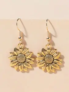 1 Pair Elegant Flower Drop Earrings For Women For Engagement Anniversary Party Jewelry Valentine's Day Gift