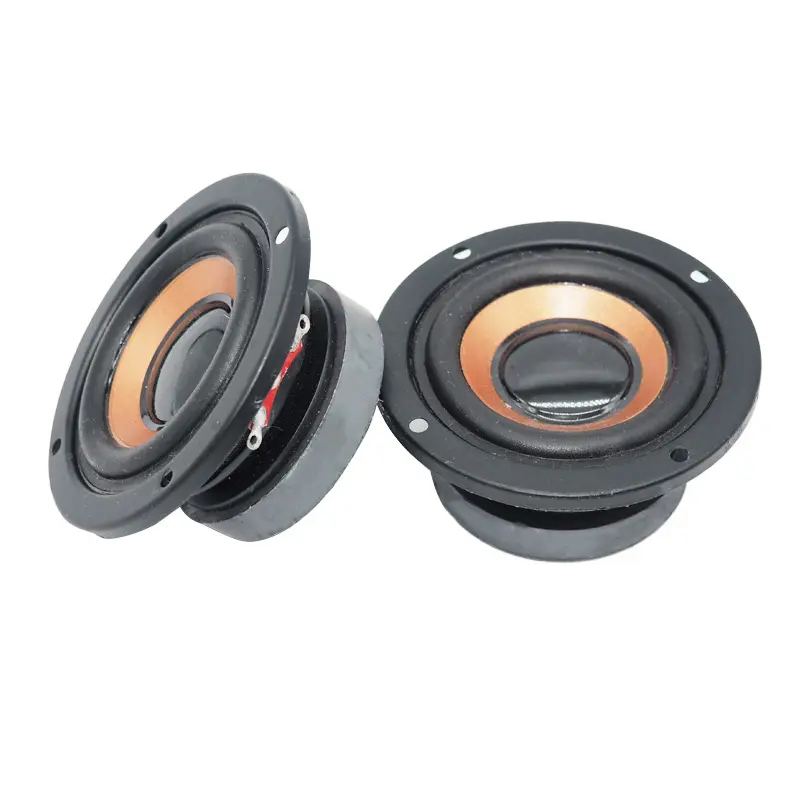 2 Pcs/Lot 63mm 4-Ohm 5W Round Bass Speakers with 45-Core Magnetic Subwoofer, Portable Bluetooth Enabled Battery-Powered Stereo Speakers with Auxiliary Input, DIY Compact Mobile Audio Use for DIY Enthusiasts, Portable Speakers, Auxillary Input