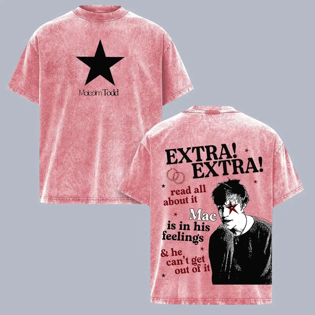 Malcolm Todd Extra Extra Vintage Washed T Shirt, Indie Pop Graphic Tee, Double Sided Music Fan Shirt, Retro Album Aesthetic Apparel, Soft Grunge Streetwear Top, Oversized Unisex Concert Merch Gift Tee for Indie Music Lovers VH7