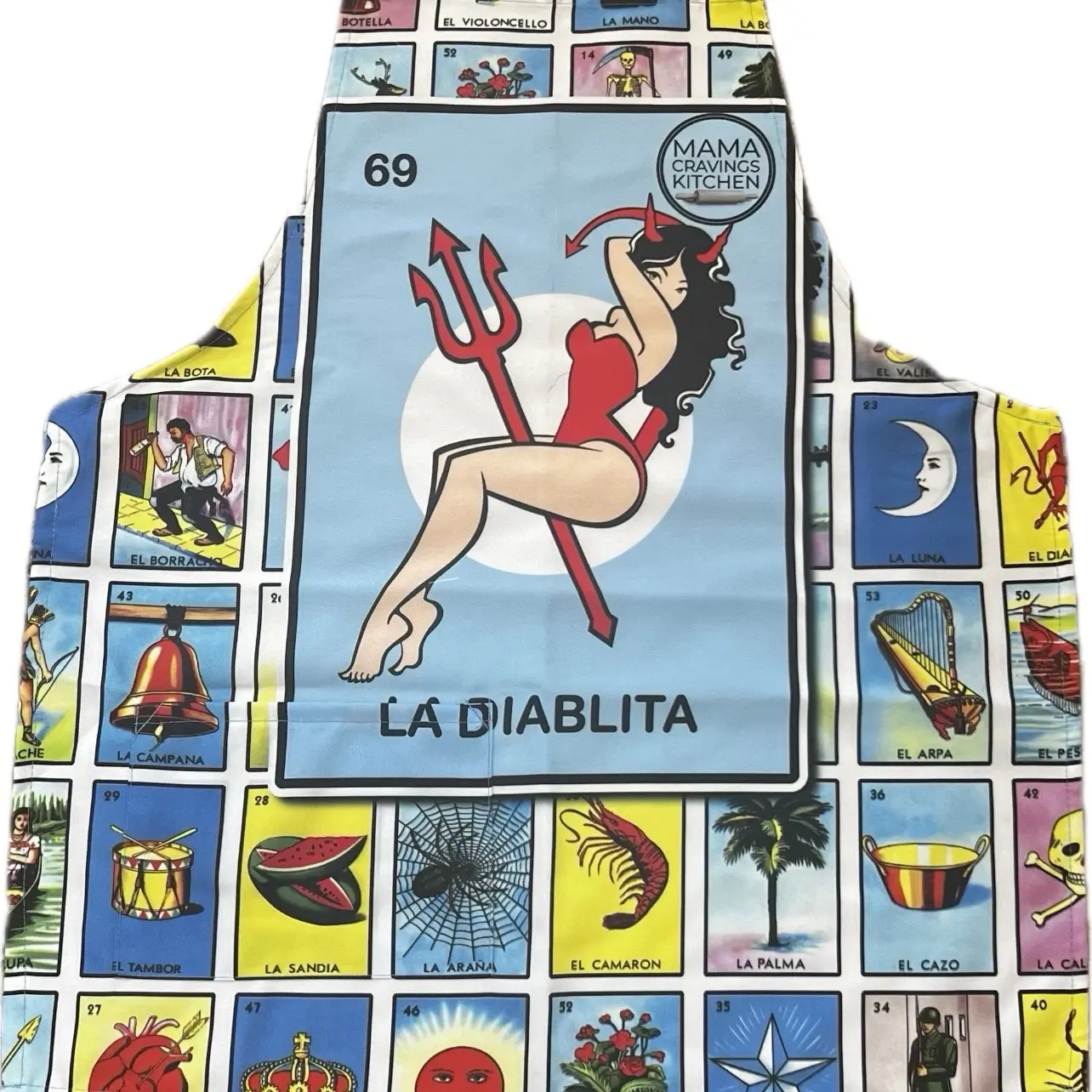 La Diablita  Apron for Women - Cooking and Baking Accessories Adjustable Cotton