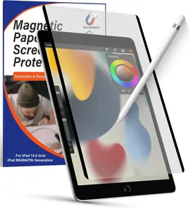 Paper Screen Protector for iPad 9th/8th/7th Generation (10.2-inch) 2021/2020/2019, Detachable Matte Screen film compatible with iPad 10.2-inch, Write and Draw Like on Paper, Anti-Glare Screen Protector
