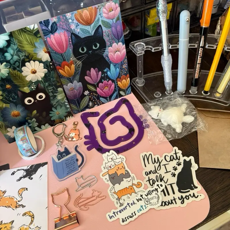 AWESOME CAT THEME Bookish Essentials Large Bundle for Cat and Book Lovers and Collectors