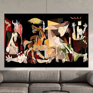 Guernica Canvas  poster: Picasso Abstract Painting, Large Wall Art