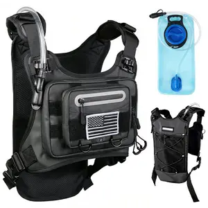 Hydration Vest for Running, Hydration Backpack with 2L Water Bladder, Daypack, Large Capacity & No-Bounce for Hiking Running Cycling Race Marathon Mountain Biking for Women Men