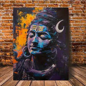 Modern Abstract Witch Canvas Art Print - Frameless Wall Decor for Home, Office, and Cafe