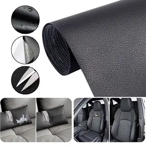 50x137cm Self Adhesive Leather Repair Patch Tape DIY Fix for Sofa Moto Car Seat Chair Bag Home Sheets Sticker Patches Pu Vinyl Leather Repa（20x54in）