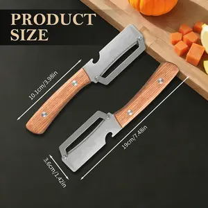 DGAPHRO 2 Pack Multi-Functional Vegetable Peeler, Ultra-Sharp Stainless Steel Peelers for Kitchen with Wooden Handle and Bottle Opener,Fruits Potato Peeler Knife,dealsforyoudays..