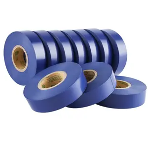 10-Pack Blue Electrical Tape , 3/4 in x 66ft, Industrial Grade UL/CSA Listed High Temp Electrical Tape Blue Electric Super Vinyl