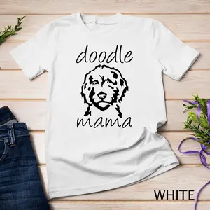 Doodless Mama Labradoodle Goldens Doodless Dog Lover Mom T-Shirt Unisex T-shirt