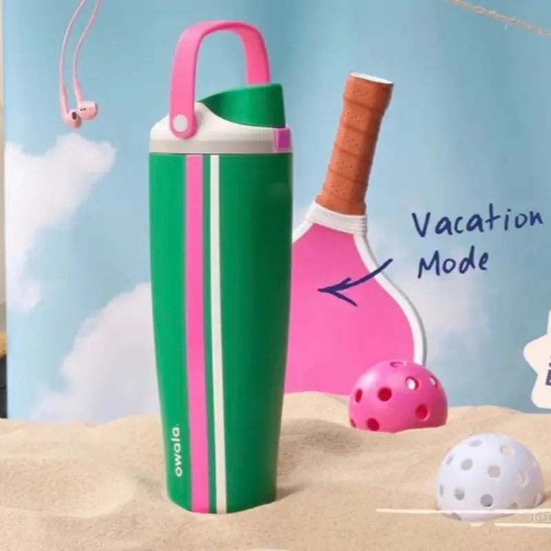 NEW Owala "Vacation Mode" Sway Birthday Bash 2026 Green Pink Water Bottle