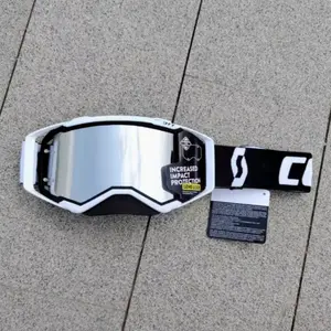 High Quality Motorcycle Outdoor Sports Riding Cross-Country/Track Goggles with TPU Frame Adjustable Nose Pads Model