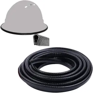 3 Meter Full Brim Hard Hat Brim Guard Cover Strips Bumper Protector for Work Hardhat 4-Point Ratchet Suspension Vented Construction Safety Helmet Ridgeline Cap