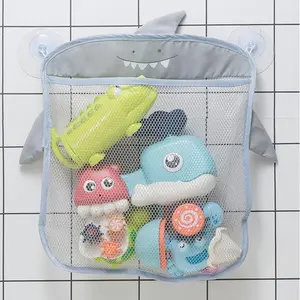 Mesh Bath Toy Storage Bag, Cartoon Duck Design Bath Toy Holder, Waterproof Bath Toy Storage Bag, Bathroom Organizer for Home and Travel, Net Bag, Travel Essentials Bag