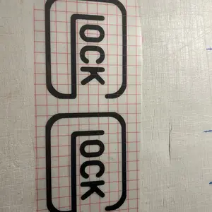 2 pack glock decal/stickers