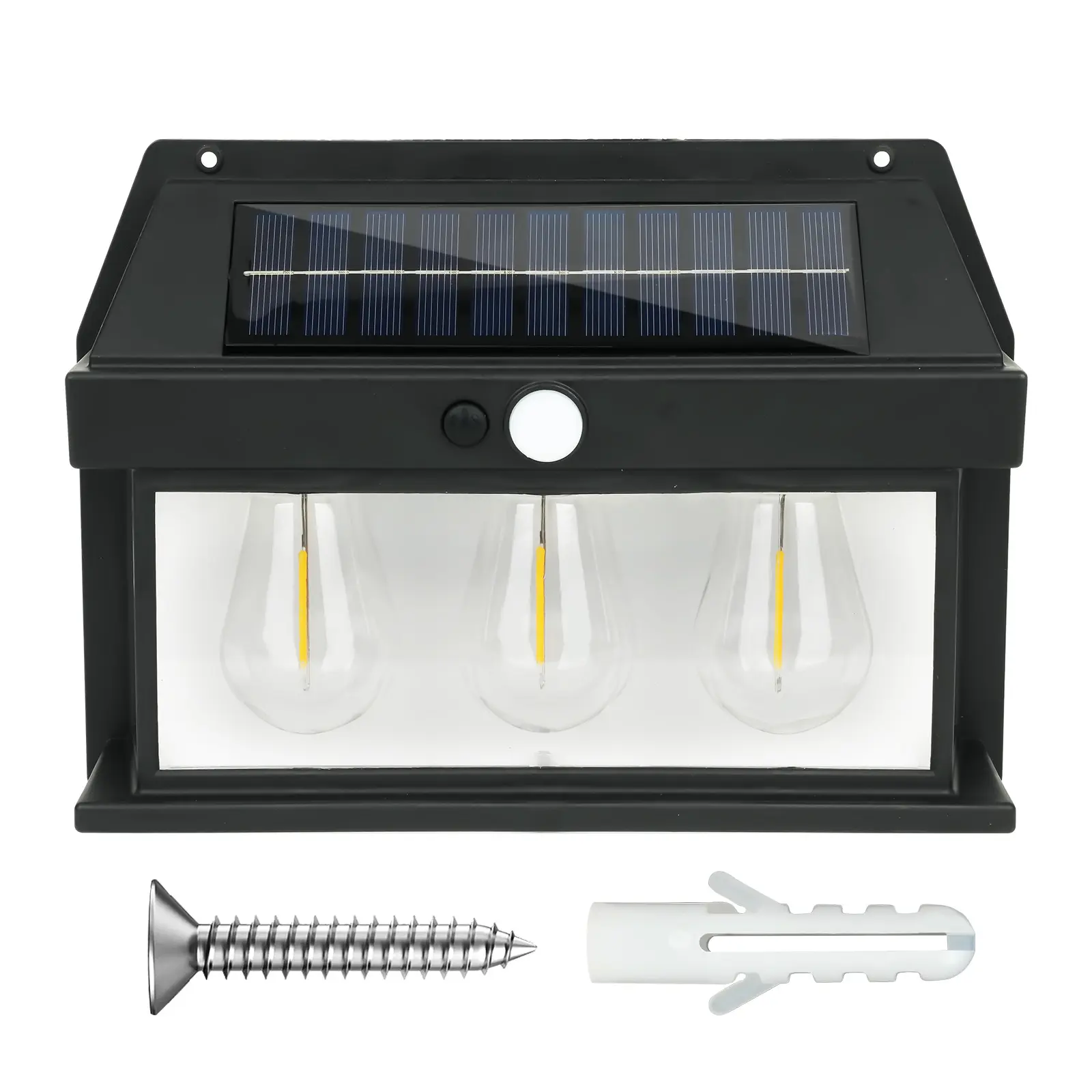 Solar Motion Sensor Light – IP65 Waterproof Outdoor Wall Light with 3 Lighting Modes, Auto Dusk to Dawn, Solar Powered LED Security Floodlight for Garden, Patio, Garage, Yard, Porch, Driveway & Pathway, Wireless Energy-Saving Outdoor Lighting