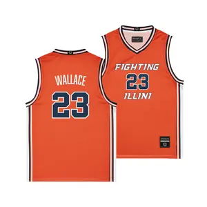 Illinois Women's Basketball Orange Fighting Illini Jersey - Berry Wallace