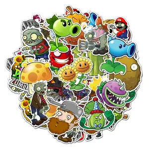 Plants Vs Zombies Pack 20 PCS Stickers Game Funny Graphic Waterproof Stickers Pack, Decorative Car Wall Bottle PC Book Vinyl Stickers Decal