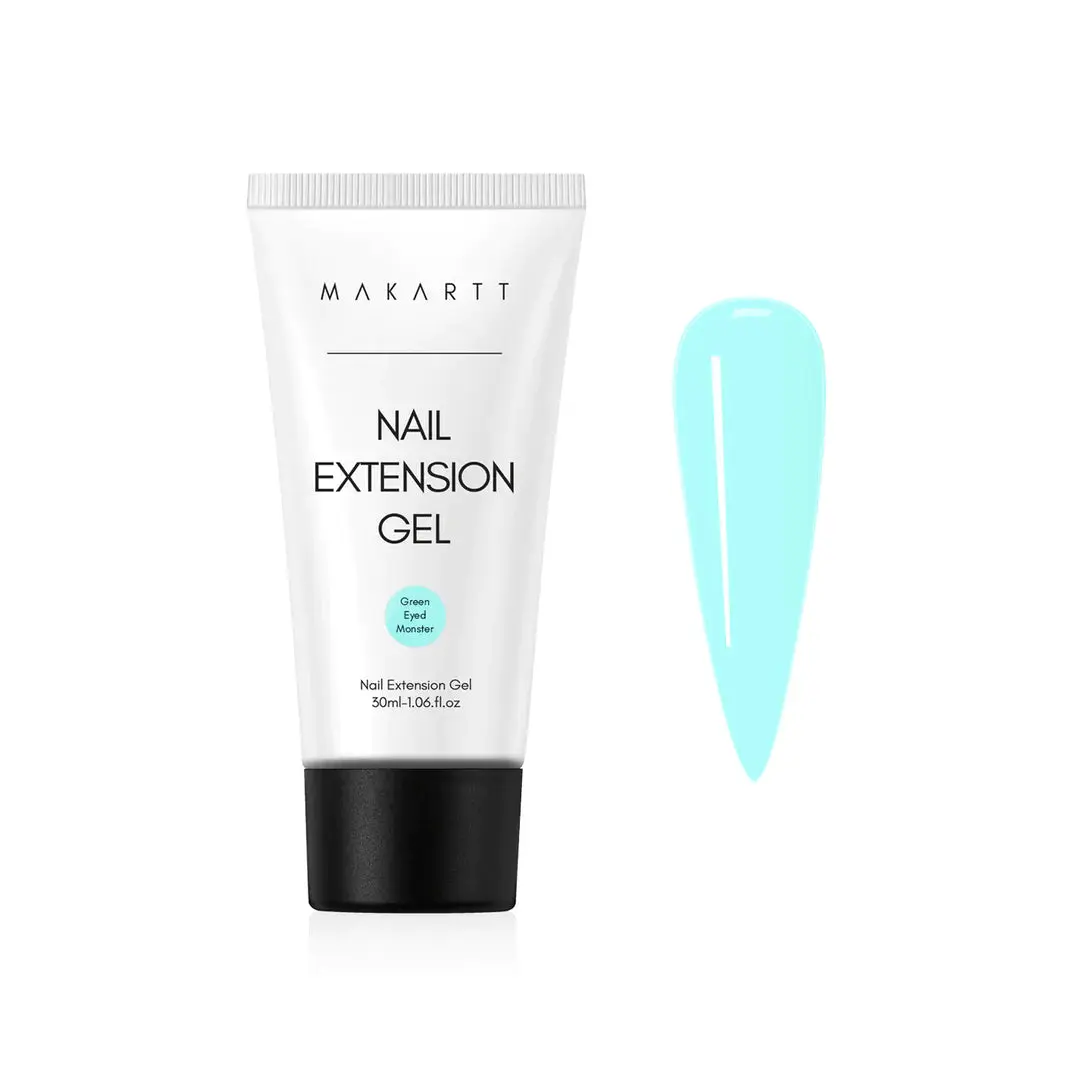 Makartt Nail Extension Gel, 30ml "Green Eyed Monster" Manicure Cosmetic Polish