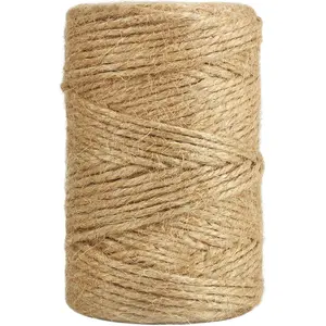 Vivifying Jute Twine, 328 Feet 3Mm Strong Natural Garden Twine for Climbing Plants, Tomatoes, Crafts, Gift Wrapping and Decoration (Brown)
