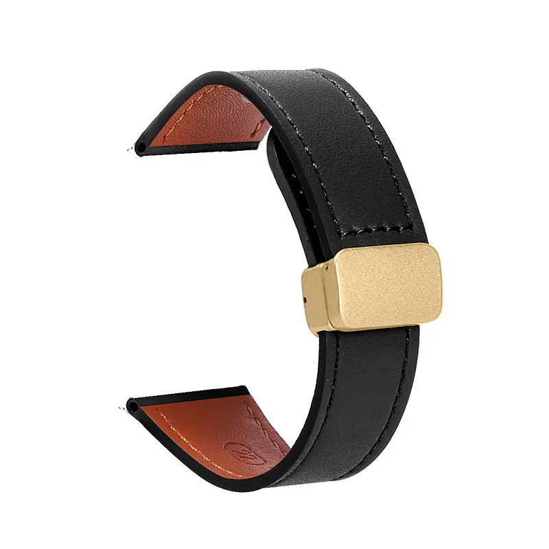 Black - Gold Buckle [Hermès Magnetic Folding Buckl
