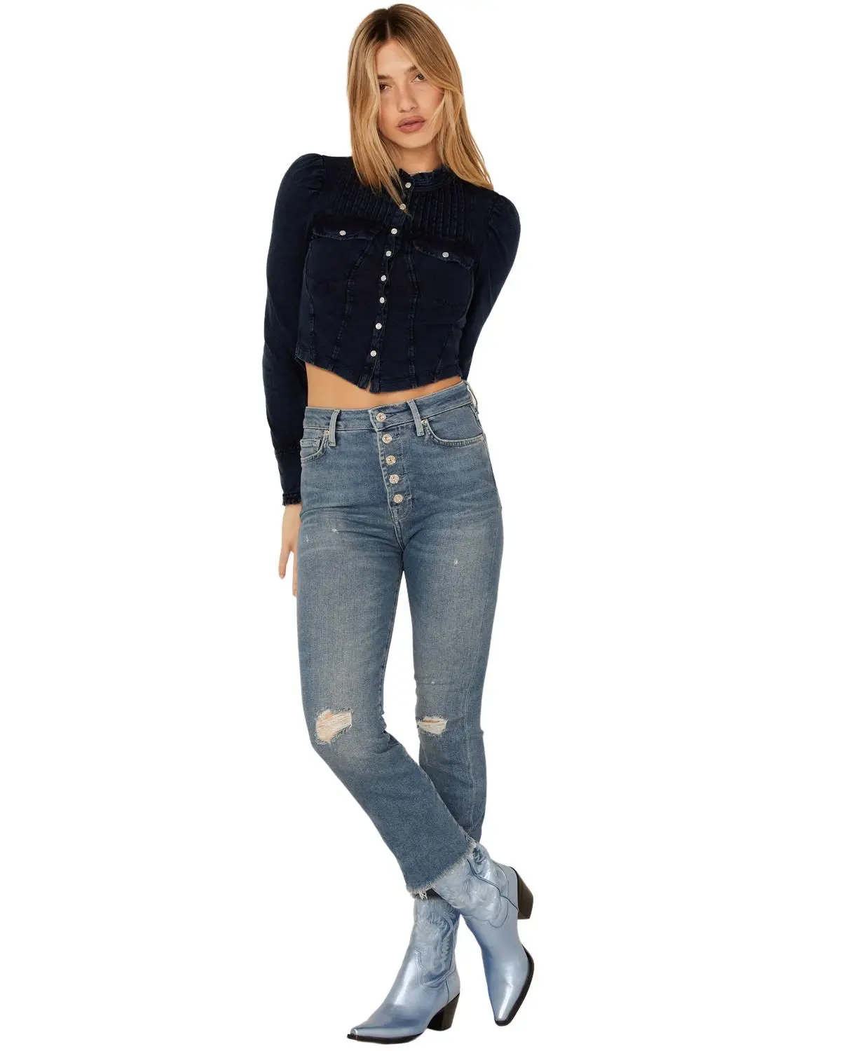 7 For All Mankind Women's Women'S Ultra High Rise Slim Kick-Flare Jeans - 7U483720