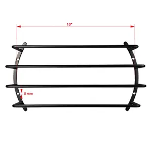 GRILL10 - 10" Deep Anodized Steel Protective Subwoofer Grill for X-Max & Cone Excursion Easy Install Heavy-Duty Impact-Resistant Black Anodized Steel